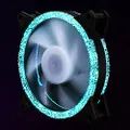 GoodGoods 12CM Computer Desktop PC Case Fans Ice Drill Cooler Aurora RGB ARGB Cooling Fan (Blue)