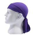 Outdoor Quick dry Bandana Adjustable Breathable Head Wrap Beanie Purple