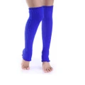Winter Fluffy Warm Thick Cable Knit Long Leg Boot Socks Soft Leggings For Women Blue