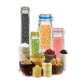 Two Sets Mason Jar Ziplock Bags Fresh Food Storage Bags Reusable Nuts Candy Cookies Bags Sealed Kitchen Organizers