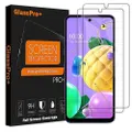 [2 PACK] For LG K52 Screen Protector Full Coverage Tempered Glass Screen Protector Guard (Clear)