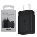 Genuine Official Samsung 25W PD USB Type C Fast Charging Wall Plug Charger Adapter (Black)