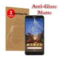 For Google Pixel 3A Anti Glare Matte Plastic Soft Pet Screen Protector Film Guard (3 Pack)