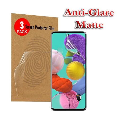 For Samsung Galaxy A12 Anti Glare Matte Plastic Soft Pet Screen Protector Film Guard (3 Pack)