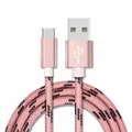 USB C Type-C Cable Fast Charging Data Sync Charger Cable Cord For Samsung Galaxy Oppo Nokia Motorola Xiaomi LG Telstra Optus (1 Meter, Rose Gold)