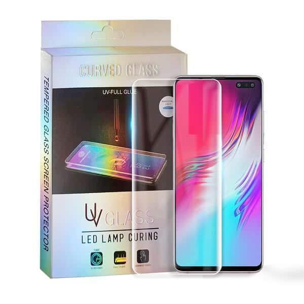 (1 PACK) For Samsung Galaxy S10 5GUV Liquid Gel Tempered Glass Screen Protector Guard (Clear)