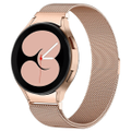 For Samsung Galaxy Watch 4 40mm 44mm /Watch 4 Classic 42mm 46mm Replacement WristBand Magnetic Milanese Band (Rose Gold)