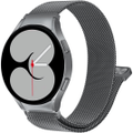 For Samsung Galaxy Watch 4 40mm 44mm /Watch 4 Classic 42mm 46mm Replacement WristBand Magnetic Milanese Band (Space Grey)
