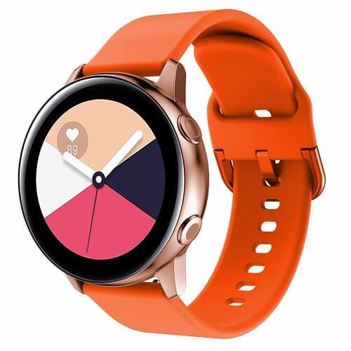 For Garmin Forerunner 245 Music Replacement Band Wristband Silicone Sports Watch (Orange)