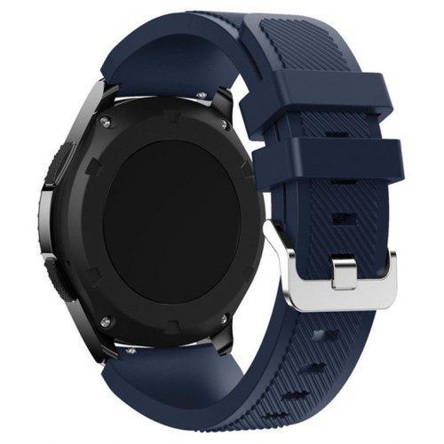 22MM Silicone Sport Strap Watch Band for Samsung Galaxy Watch 46mm SM R800 Deep Blue