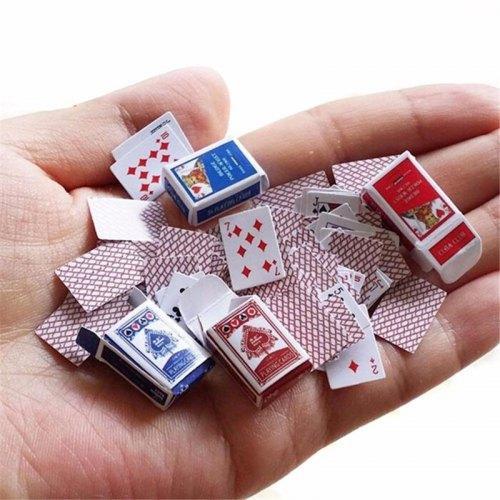 Mini Cute Poker Home Decoration Poker Cards Playing Game Creative Gift White