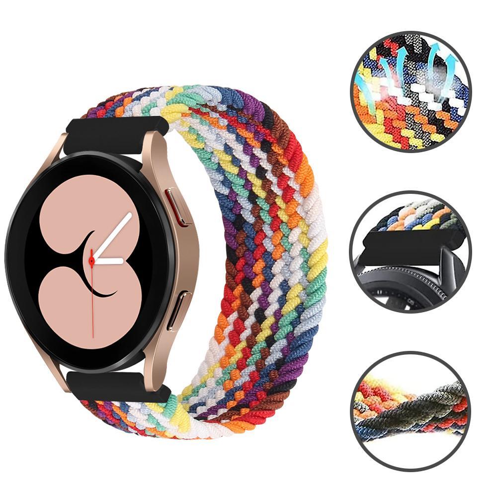 Vicanber Nylon Braided Watch Strap Wrist Band Loop Replacement Compatible with Samsung Galaxy Watch 20mm(20mm M)