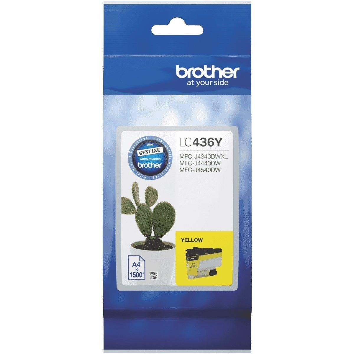Brother LC-436Y LC436Y Original Yellow Ink Cartridge