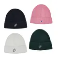 Superdry Code Beanie Cotton Stretch Knitted Hat Fold up Round top-Pink
