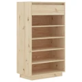 Shoe Cabinet 60x34x105 cm Solid Wood Pine vidaXL