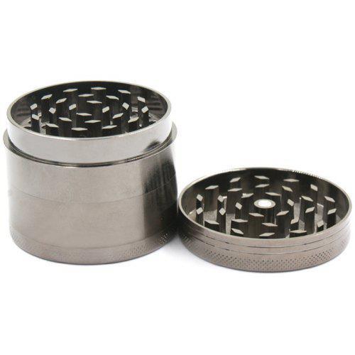 40mm 4 Layers Zinc Alloy Tobacco Grinder Silver