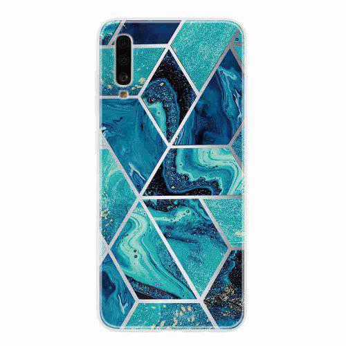 TPU Geometric Marble Painted Phone Case for Samsung Galaxy A70 A7 2019 Multi F