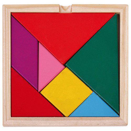 Colorful Tangram Educational Puzzle Set Multi