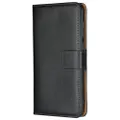 Phone Wallet Flip Magnetic Leather Case for Nokia X6 Black