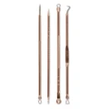 4pcs Blackhead Pin Stainless Steel Pin for Blackhead Remover Pimple Extractor Tool (Rose Golden)