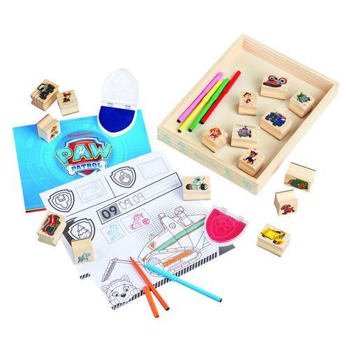 Paw Patrol - Wooden Stamps Activity Set
