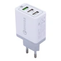 3 USB Ports (3A + 2.4A + 2.4A) Quick Charger QC 3.0 Travel Charger