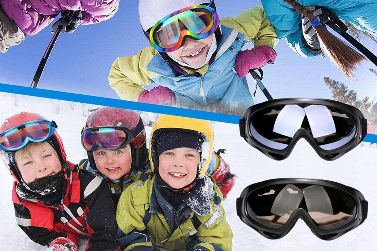 Black: Ski Goggles Outdoor Sport Goggles UV400 Protection Ski Goggles Dustproof Goggles Snow Ski Snowboarding Goggles