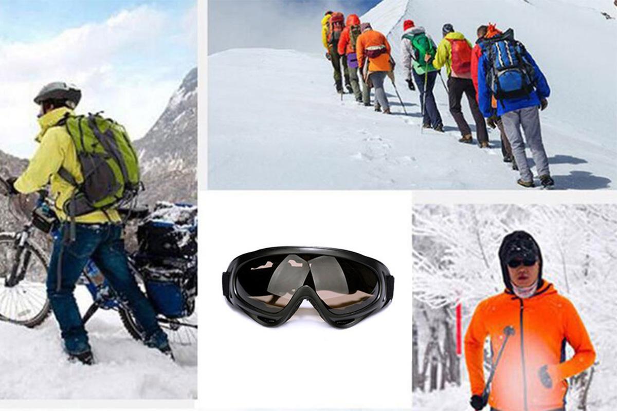 Marron: Ski Goggles Outdoor Sport Goggles UV400 Protection Ski Goggles Dustproof Goggles Snow Ski Snowboarding Goggles