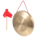 1 Set of Premium Portable Hand Gong with Hammer Chinese Gong for Company Opening