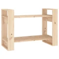 Book Cabinet/Room Divider 80x35x56.5 cm Solid Wood Pine vidaXL