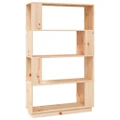Book Cabinet/Room Divider 80x25x132 cm Solid Wood Pine vidaXL