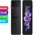 Samsung Galaxy Z Flip 3 5G (128GB, Black, Global Ver) - Excellent - Refurbished