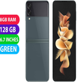 Samsung Galaxy Z Flip 3 5G (128GB, Green, Global Ver) - Excellent - Refurbished