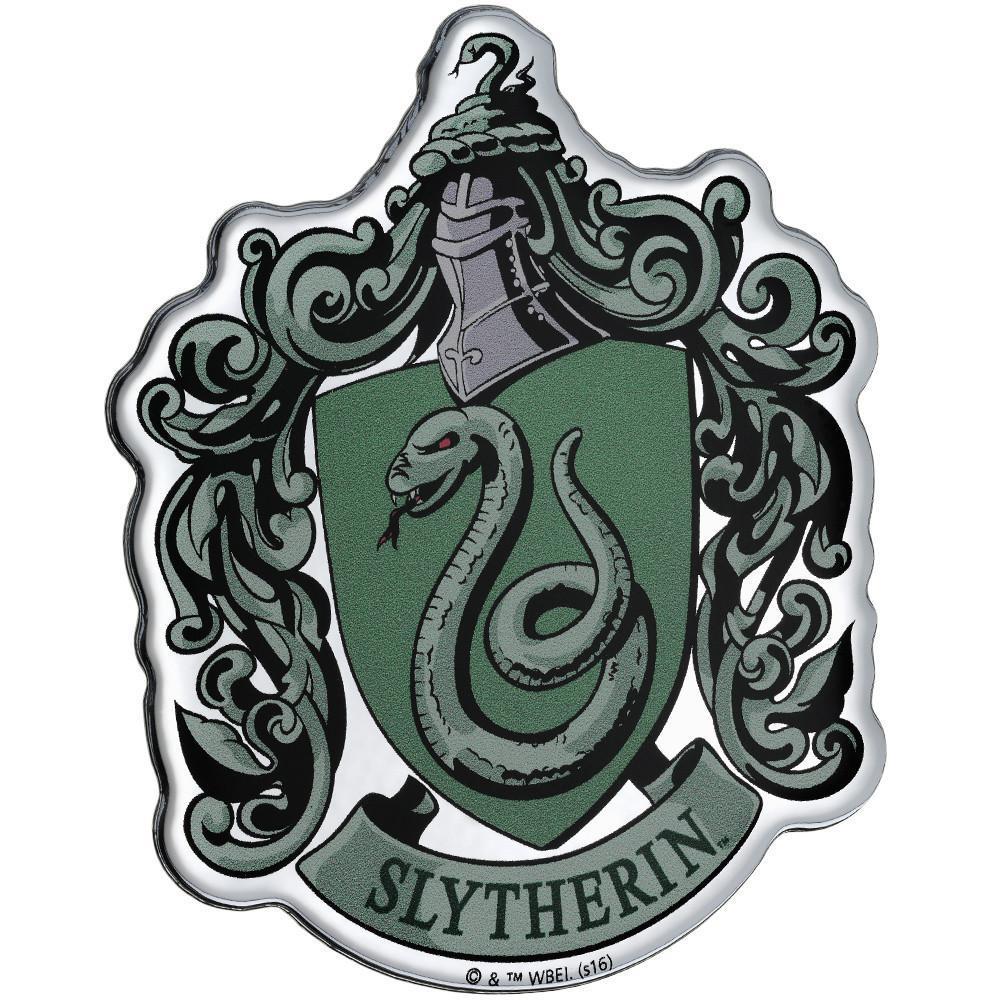 Slytherin Crest Premium Chrome Domed Logo Automotive Decal Sticker Badge Emblem