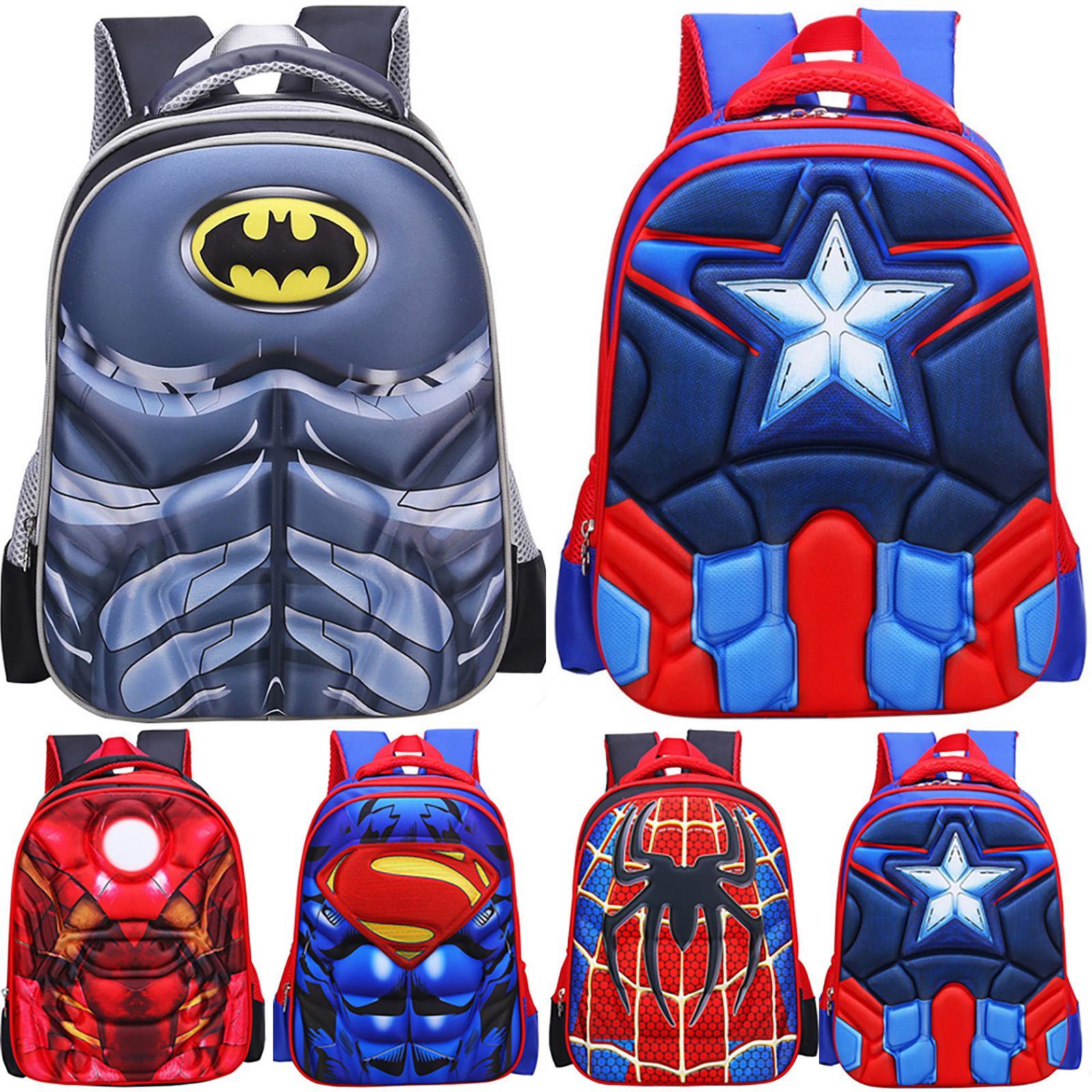 GoodGoods Superhero Cartoon School Bags Backpack Kids Boys Child Shoulder Primary Rucksack(Iron Man)