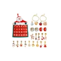 Non-woven Hanging Christmas Advent Charm Calendar Bag-Gold Bracelet
