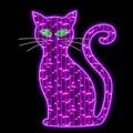 Halloween Cat Purple Rope Light Motif 80cm