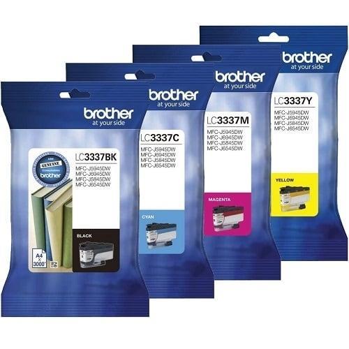 20 Pack Brother LC-3337 LC3337 Original High Yield Ink Cartridge Combo [5BK, 5C, 5M, 5Y]
