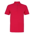 Asquith & Fox Mens Plain Short Sleeve Polo Shirt (Hot Pink) (3XL)