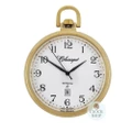 43mm Gold Unisex Pocket Watch With Open Dial By CLASSIQUE (White Arabic)