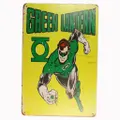 3x Tin Sign Green Lantern Hero Sprint Drink Bar Whisky Rustic Look