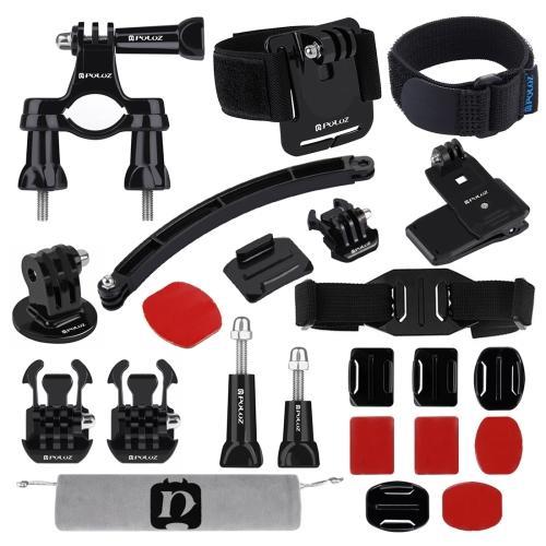 1 Set of 24 in 1 Bicycle Mounting Accessories Combo Kit for GoPro NEW HERO /HERO7 /6 /5 For /5 Sections /4 Sections /4 /3+ /3 /2 /1, Xiaoyi, etc. Action Cameras