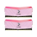 PNY XLR8 16GB (2x8GB) DDR4 UDIMM 4600Mhz RGB CL19 1.5V Pink Heat Spreader Gaming Desktop PC Memory >3600MHz