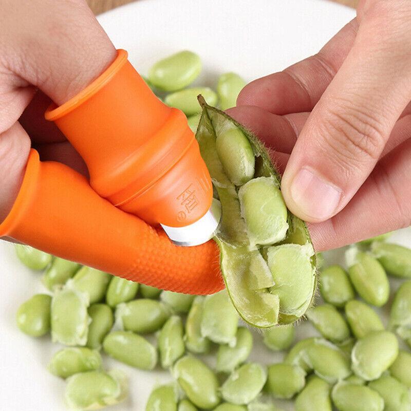 Garden Silicone Thumb Knife, Universal Finger Cutter Vegetable Gardening-Tool AU