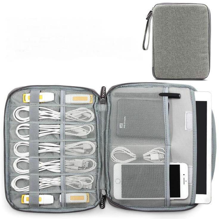 1PCS 27cm*20cm Digital Accessories Storage Bag U Disk Memory Card USB Cable Tablet Organizer Travel Bag