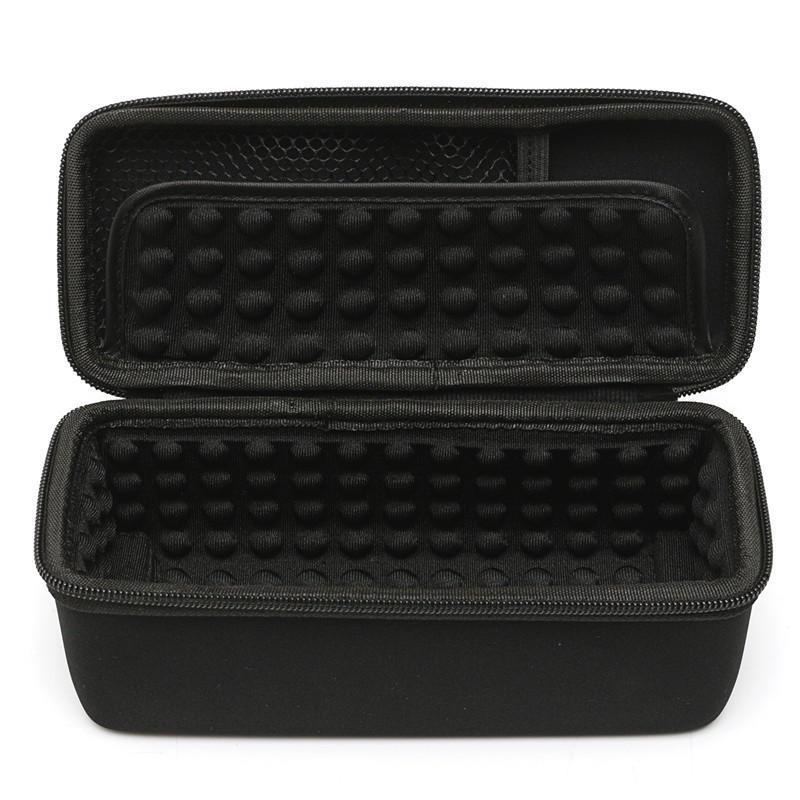 Portable EVA Storage Bag Shockproof Hard Case Zipper Cover for JBL Flip 5/4/3 bluetooth Speaker BLACK COLOR