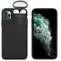 Multifunction Creative 2 in 1 Anti-scratch Shockproof Matte PC Protective Case for iPhone 11 Pro Max 6.5 inch BLACK COLOR