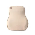 Lumbar Back Support Waist Cushion Pillow Memory Foam Cotton Home Chair Car Seat Lumbar Pad BEIGE BROWN COLOR