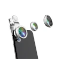 3 Set Universal 3 in1 HD 0.65X Wide Angle 10X Macro Fisheye Camera Lens for Xiaomi Samsung iPhone