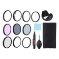 Close-up +1/+2/+4/+10 UV CPL FLD ND2/4/8 Lens Filter Hood Cap Blower Brush Kit Set 62MM